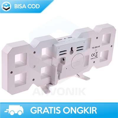 JAM MEJA KAMAR DIGITAL MODERN LED TAFFWARE TS-S60 ORI MINIMALIS MURAH