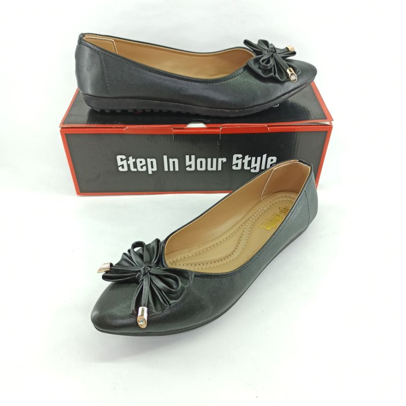 Andas Andis - Sepatu Flatshoes Wanita Bunga