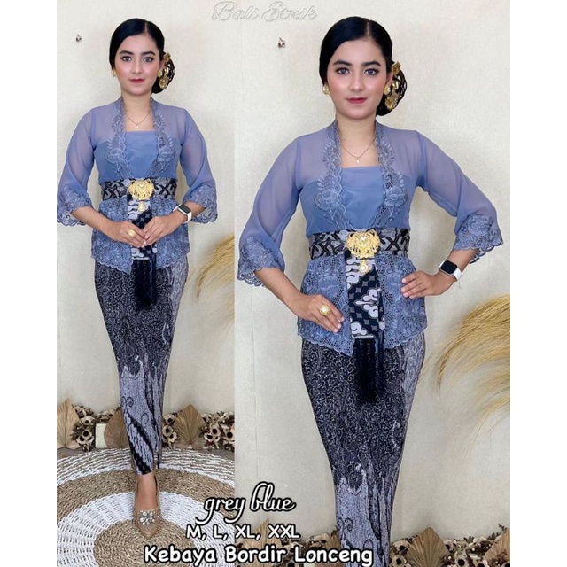 Kebaya bordir bali lonceng murah/ kebaya bali/ kebaya bordir terbaru murah