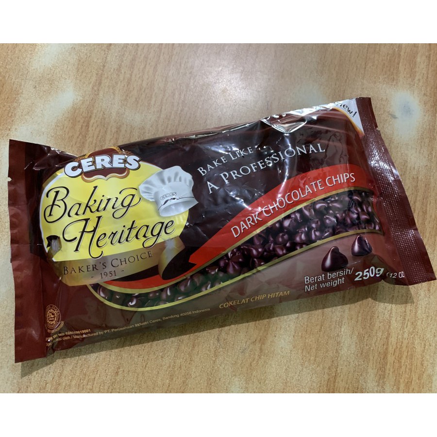 

Ceres chip dark 250gr / chocolate chip