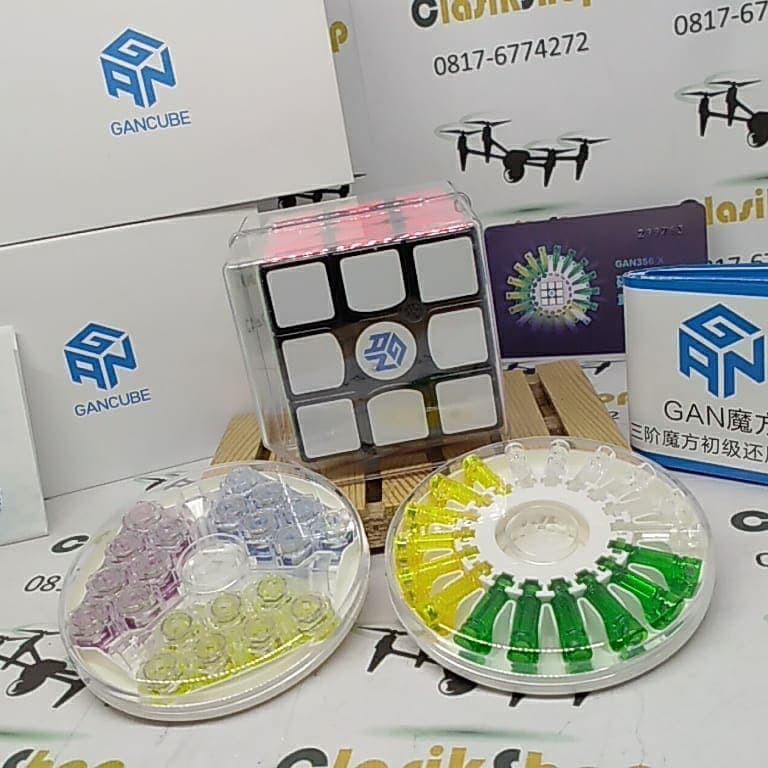 Gan 356 X Gan 356x Numerical Ipg Core Blackbased Rubik 3x3 Magnetic Shopee Indonesia