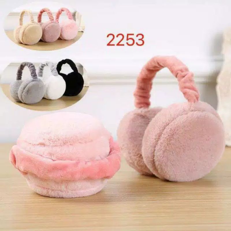 Earmuff Lipat EMF-12 anak POLOS fluffy baby kids pelindung telinga penutup telinga balita musim dingin Earmuff Fluffy Baby Kids / Penutup Telinga Bayi Anak / pelindung telinga balita foldable dewasa earmuf