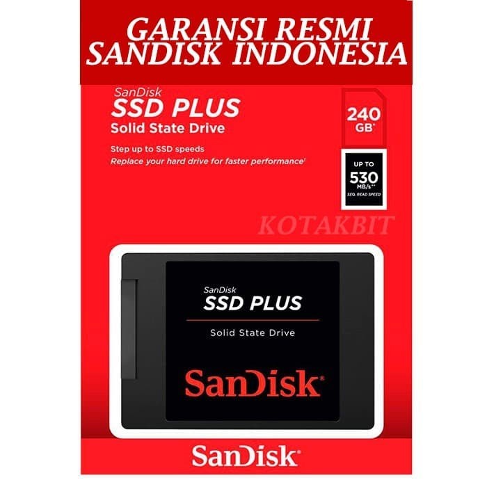 Sandisk SSD Plus 240GB Sata 3 - Sandisk SSD 240 GB 2.5&quot;