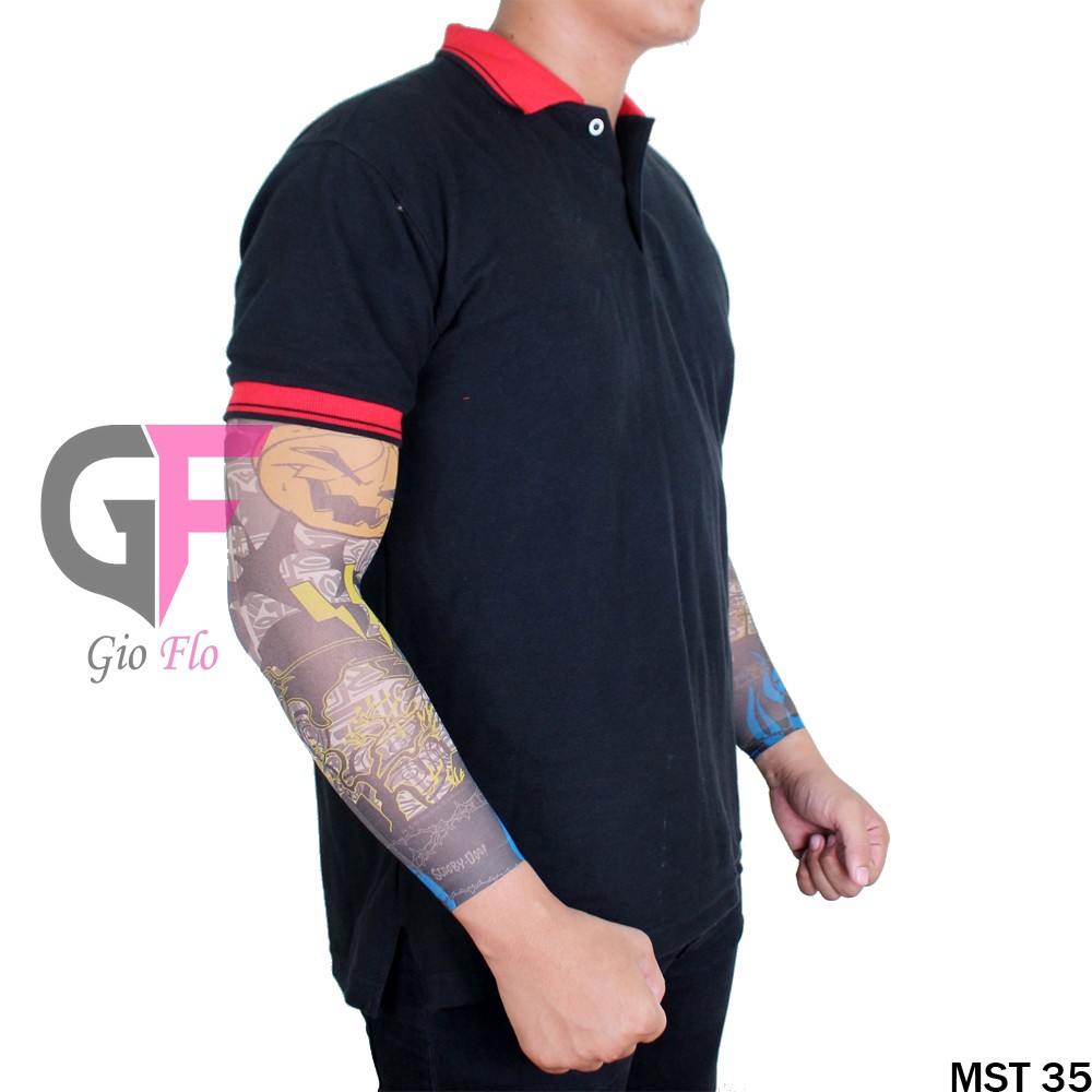 GIOFLO Menset Keren Pelindung Lengan Motif Tatto Multicolor / MST 35