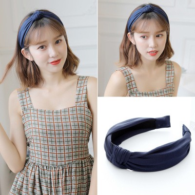 Bando Cantik Wanita Model Simpul Original Aksesoris Rambut Headband Korean Version