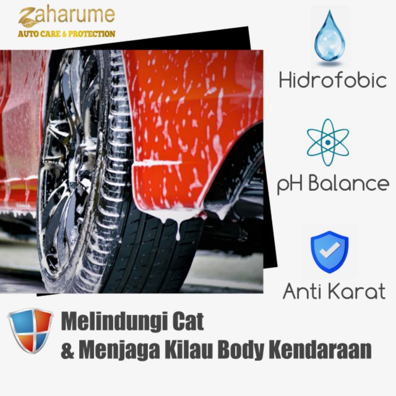 Zaharume Shampoo Mobil | Snow Wash &amp; Wax Shampo mobil dan motor