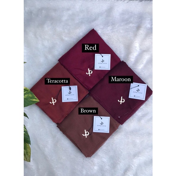 Hijab segiempat by JOURNEY ORI Lasercut polos plat GOLD JP