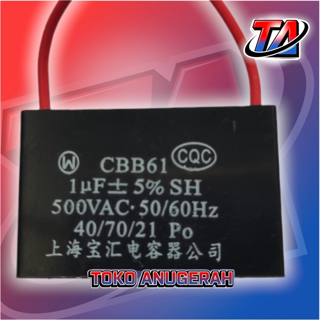 KAPASITOR CBB61 1uF 500V / 1uF500V