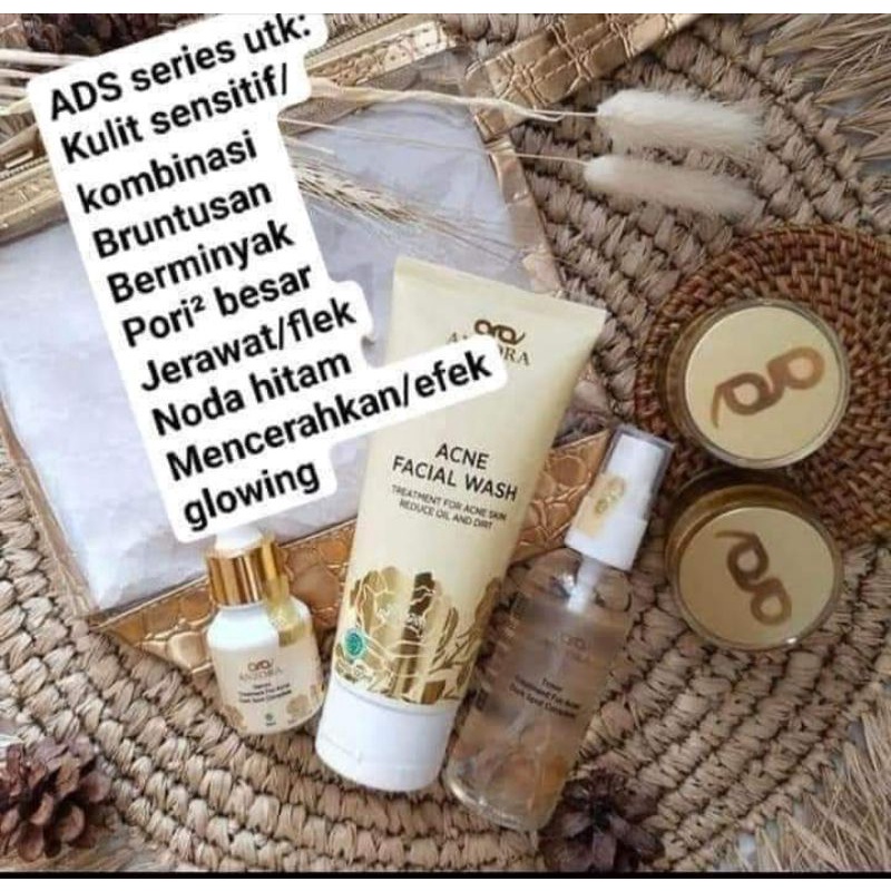 ANZORA ADS(ACNE DARK SPOT) SKINCARE BPOM ORIGINAL BEKAS JERAWAT FLEK HITAM