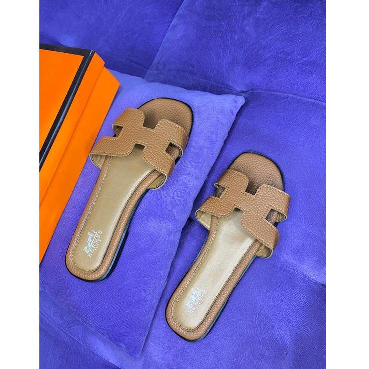 Sandal wanita kulit jeruk free box original premium / Sandal perempuan dewasa kekinian import / Sand