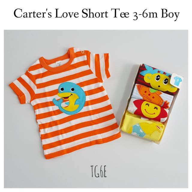 Kaos Bayi Lengan Pendek Baby Tee Shortsleeve T-shirt 3-6 Bulan