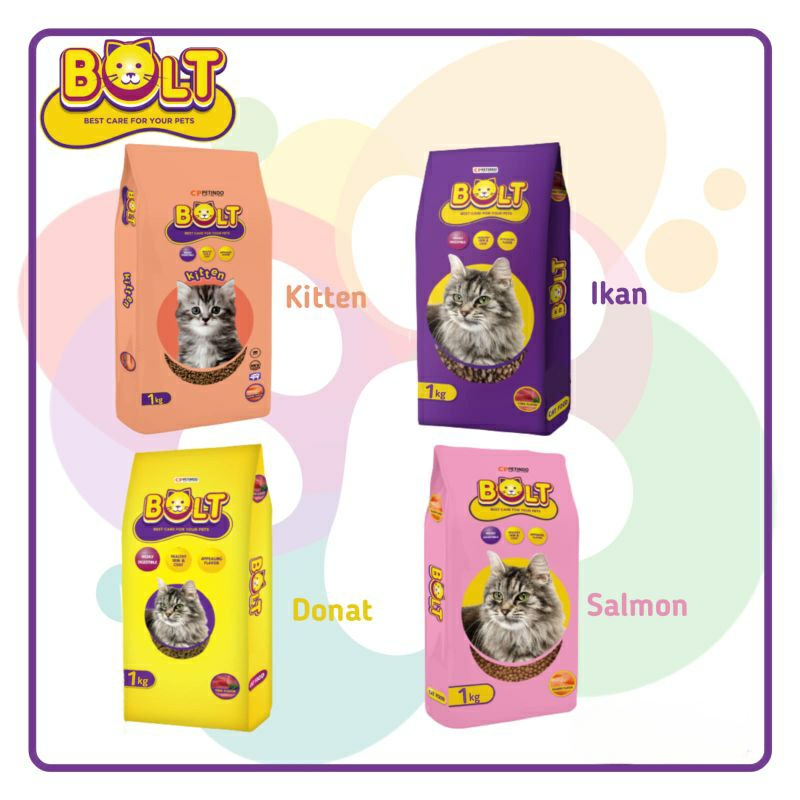 BOLT Cat Food  800gr / Makanan Kucing BOLT Kemasan 800gr / CAT FOOD