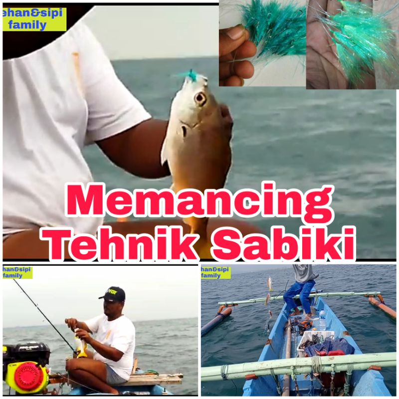 Sabiki 5 set Rakitan✓untuk ikan ekor kuning,selar,Como,kembung bijian belum di rakit