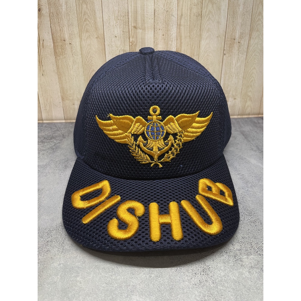 Topi Jaring Dishub Wing - Topi Jaring Perhubungan - Topi Jaring - Topi Dinas Perhubungan