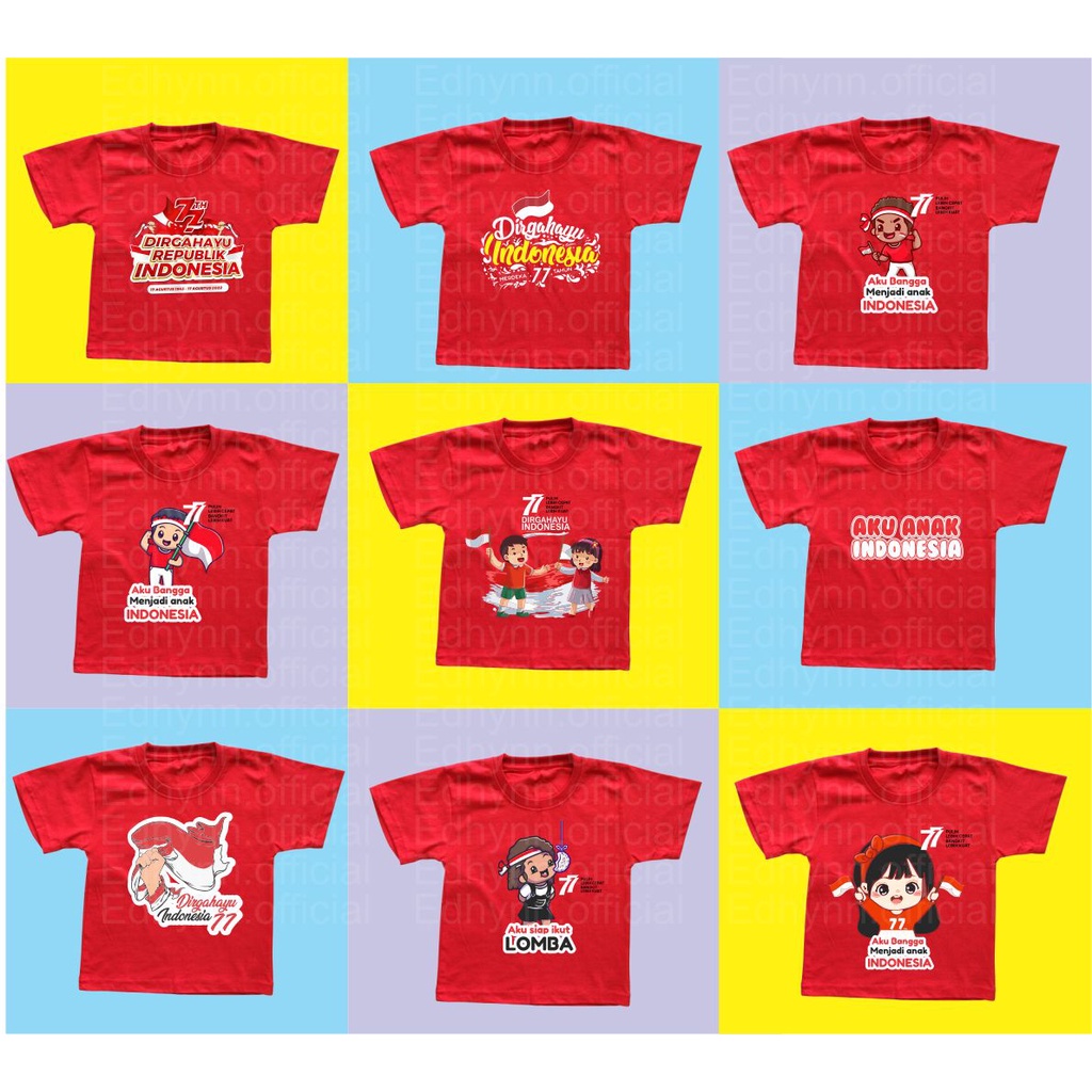 Baju anak Hut RI // Baju 17 Agustus // Baju Indonesia // Baju kemerdekaan anak