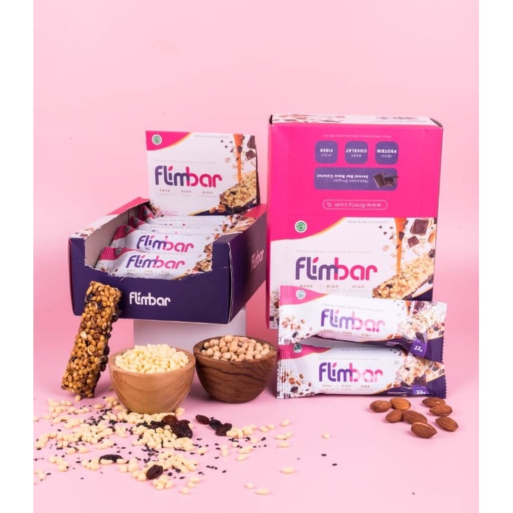 FLIMBAR HIGH FIBER AND PROTEIN SNACK CEMILAN RENDAH KALORI BY FLIMTY