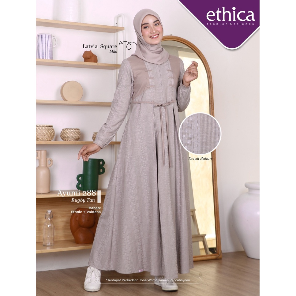 Ayumi 288 Gamis Terbaru Ethica Terkini Terupdate Ternyaman