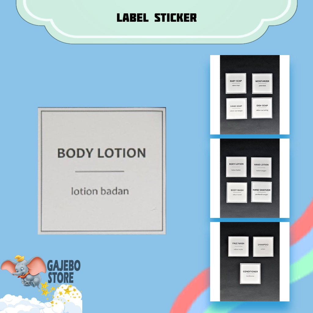 

LABEL STIKER DESIGN MINIMALIST UNTUK BOTOL BODY WASH REFILL ANTI AIR / LABEL STIKER BOTOL REFILL WATERPROOF