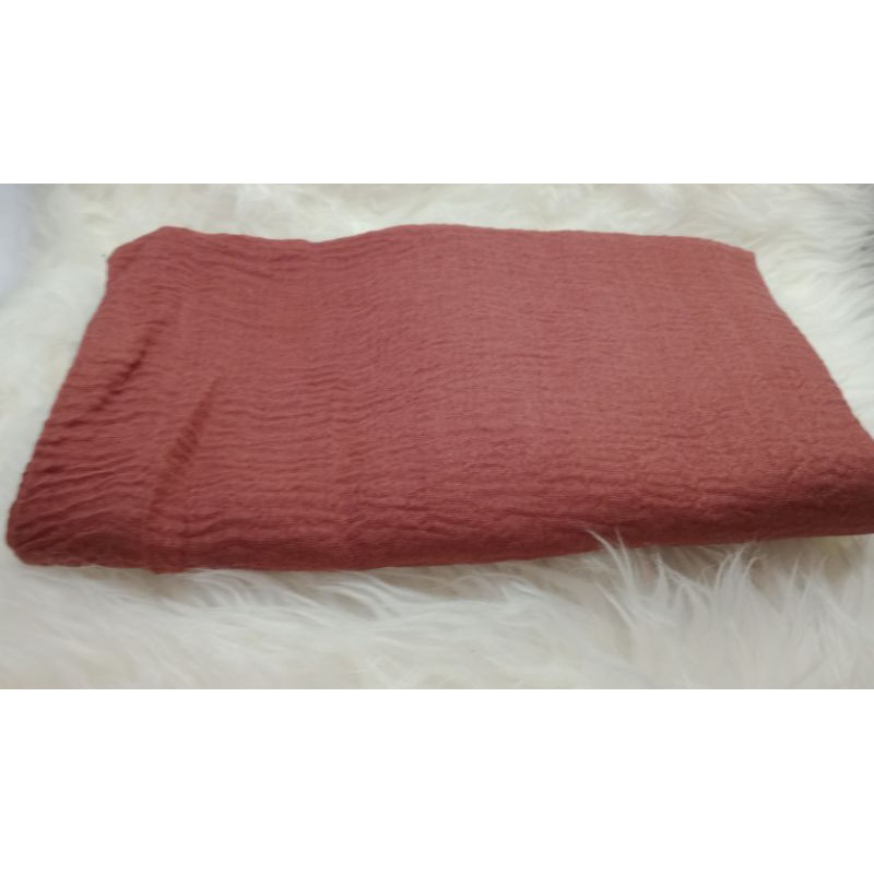 Pashmina Crinckle | Pashmina Shawl | Pashmina Arab | Pashmina Negro Part 2-Merah bata