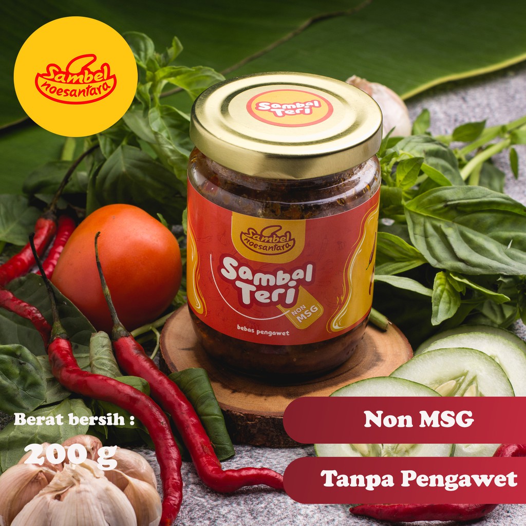 

Sambal Teri - Non MSG - Tanpa Pengawet - sambalnoesantara