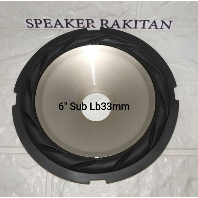 Daun speaker subwoofer 6 inch Polyphane. 2pcs