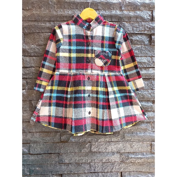 DRESS ANAK/DRESS FLANEL ANAK