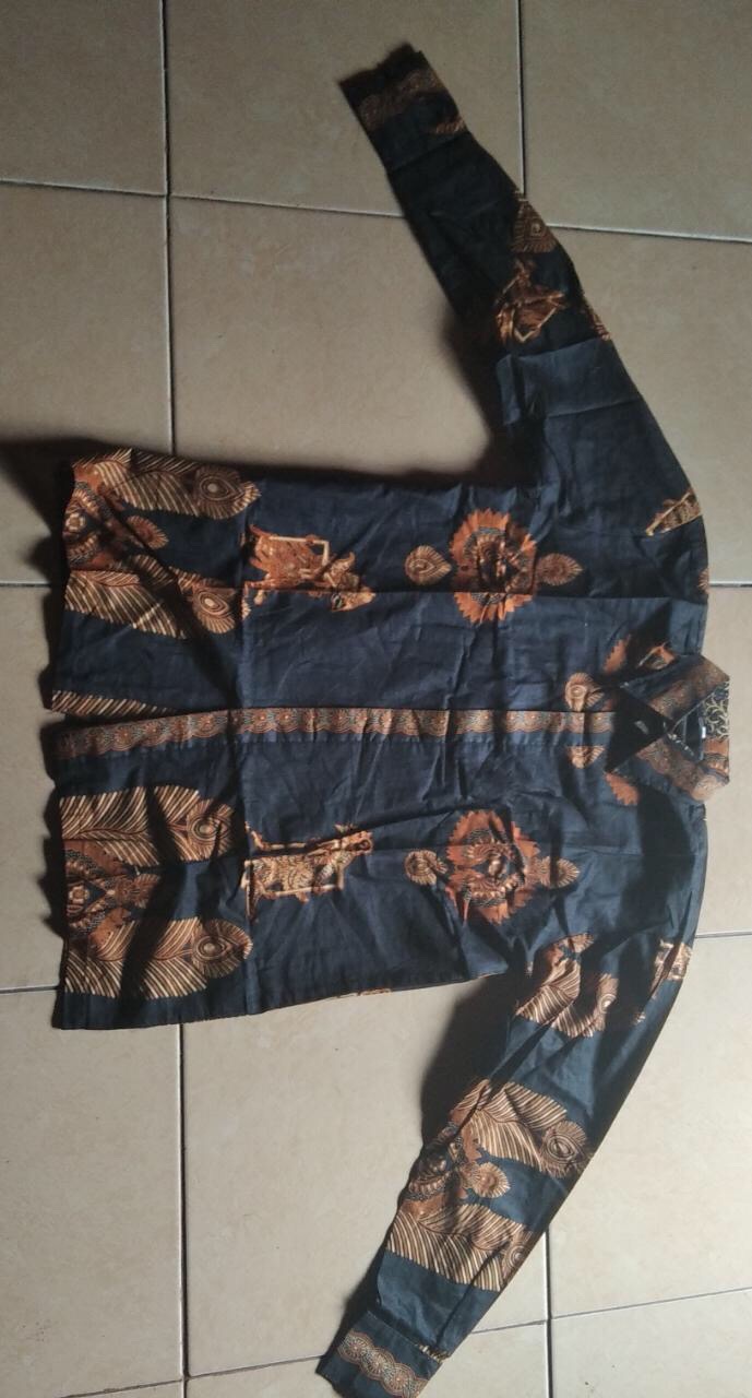 Terlaris Hem Batik Panjang Jokowi Hrb027 Batik Pekalongan