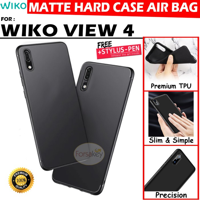Wiko View 4 PREMIUM Soft Case Softcase Baby Skin Casing Cover Sarung Kesing Jely Silikon Hitam Matte