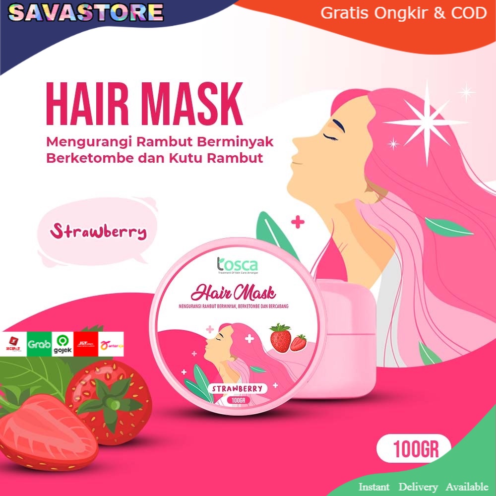 HAIR MASK CREAMBATH ALA SALON TOSCA MASKER RAMBUT PREMIUM 100 gr