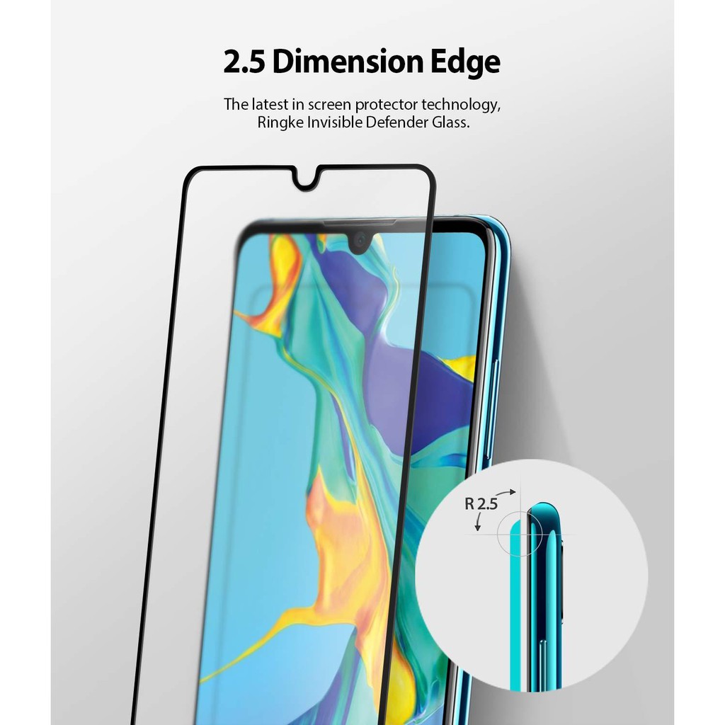 RINGKE INVISIBLE DEFENDER TEMPERED GLASS Full ADHESIVE FOR HUAWEI P30