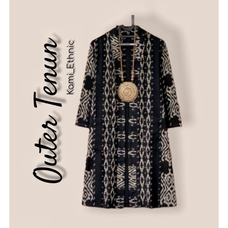 outer wanita - long outer - blazer wanita - blazer tenun