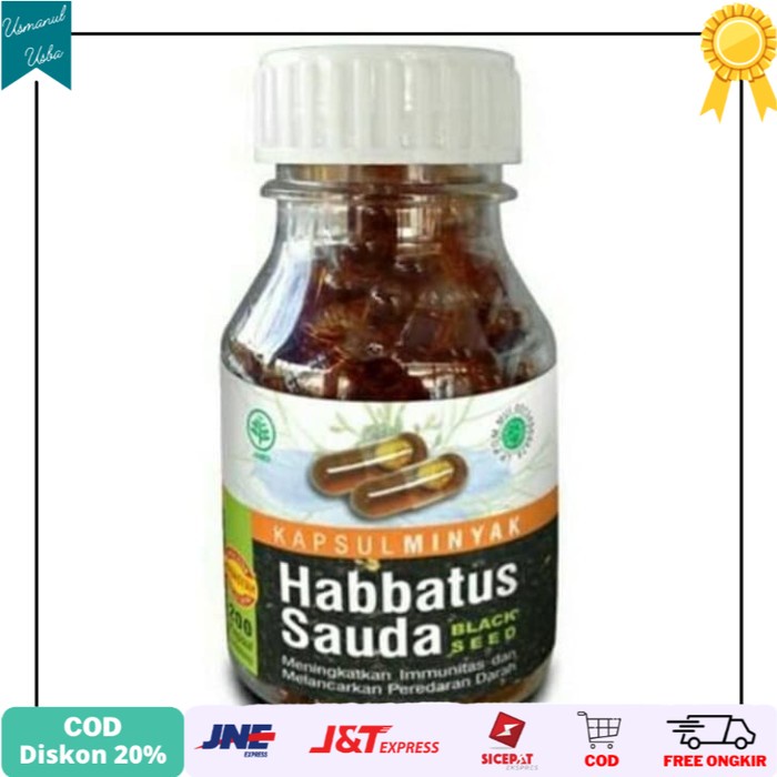 

◾COD◾ Habbatus Sauda Oil HIU isi 200 Kapsul Habbatussauda