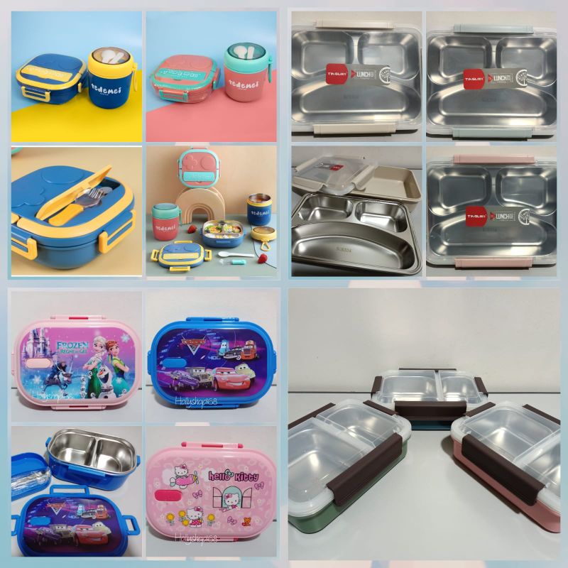 Lunchbox stainless karakter/kotak makan stainless