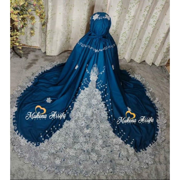 MUKENA BORDIR DEWASA BORDIR  BUNGA PUNGGUNG