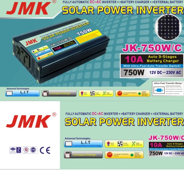 UPS Inverter plus charger accu  Chaeger aki JMK JK-750