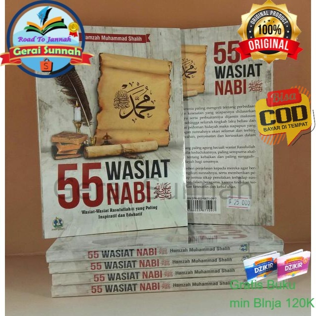 Buku 55 Wasiat Nabi - Wasiat Rasulullah Yang Paling Inspiratif dan Edukatif