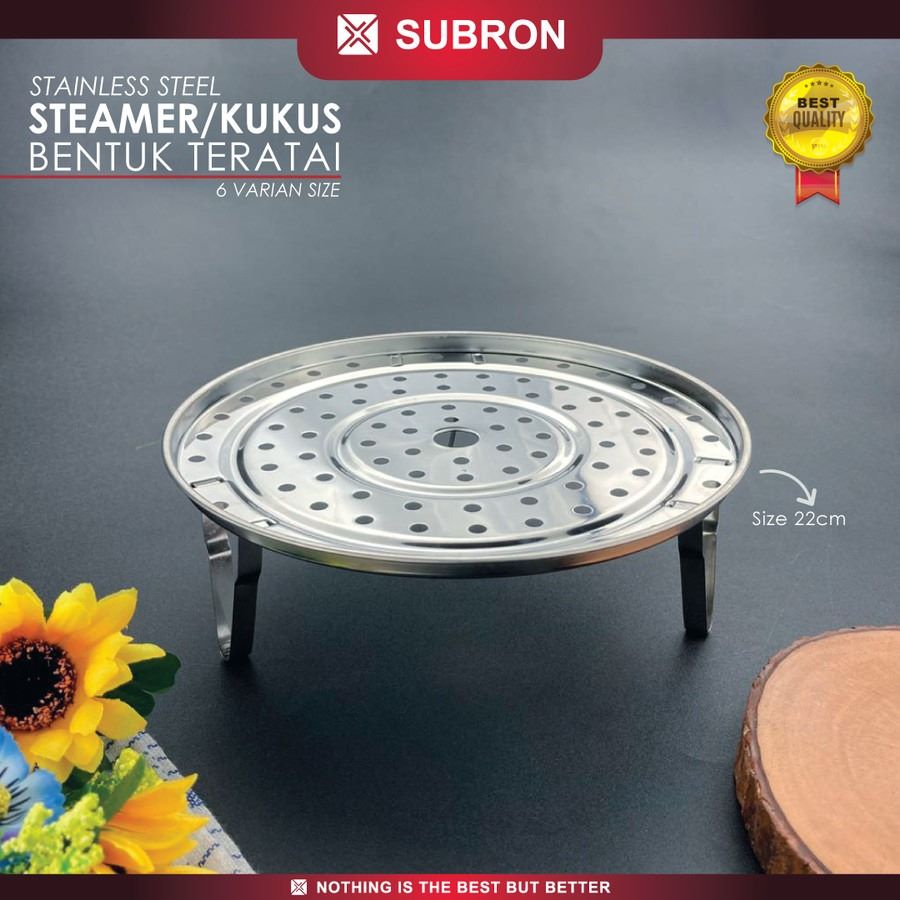 Subron Steamer Alas Kukus Teratai 22 cm Tatakan Panci Stainless