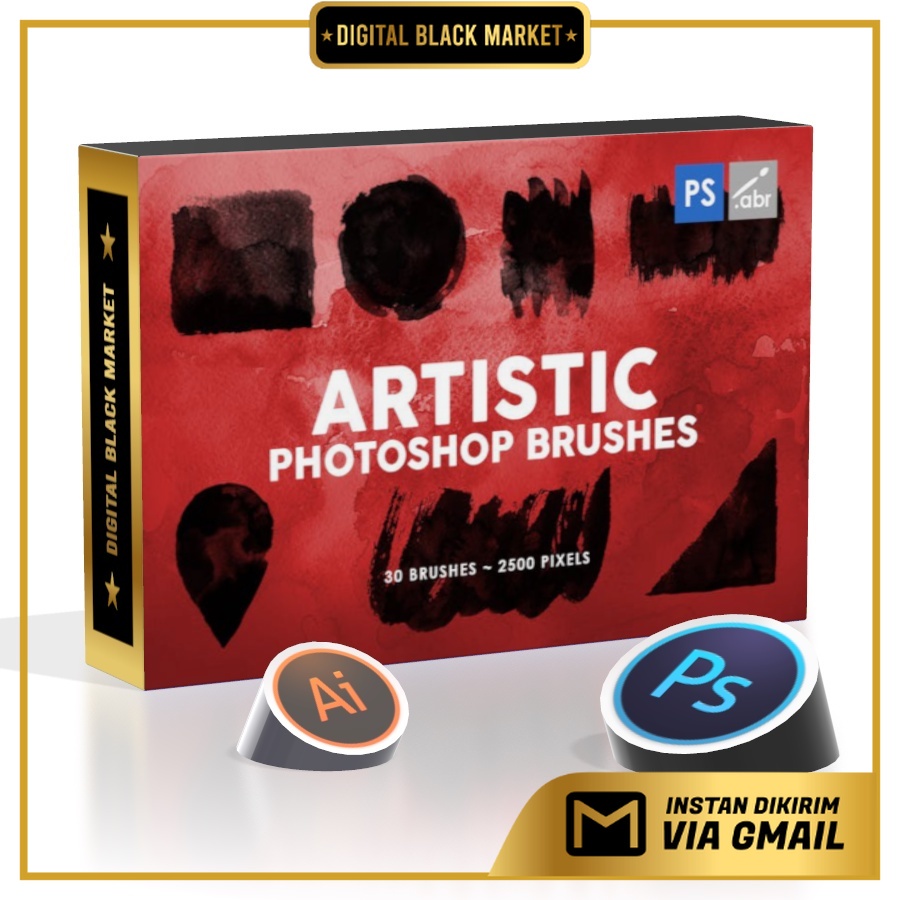 30 Artistic - Photoshop Stamp Brushes Vol2