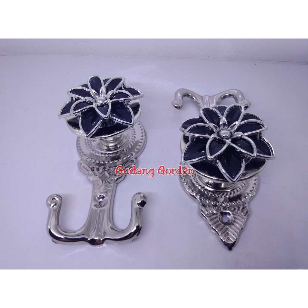Hook Cantolan Tali Gorden Bunga Hitam
