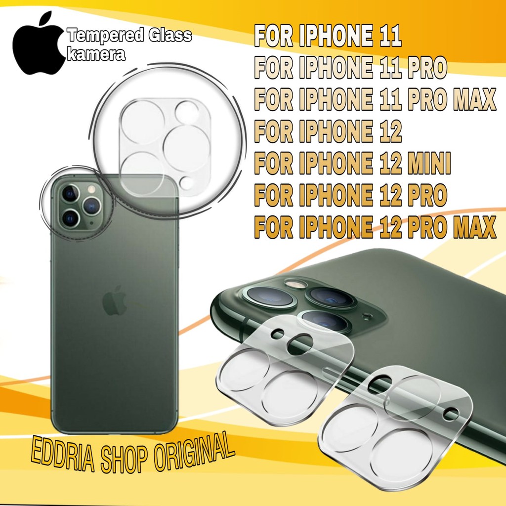 TEMPERED GLASS CAMERA BELAKANG IPHONE 11/ 11 PRO/ 11 PRO MAX/ 12/ 12 MINI/ 12 PRO/ 12 PRO MAX