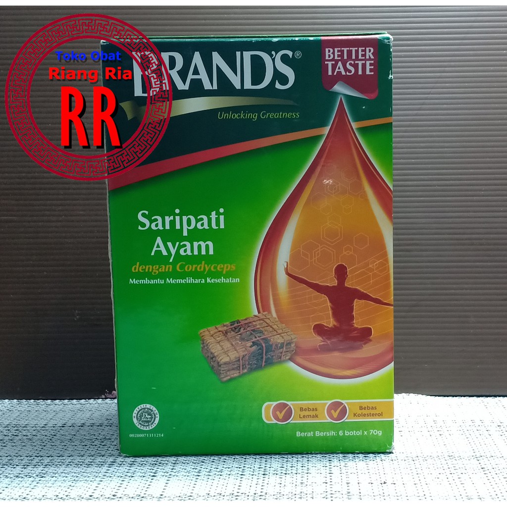 

BRAND SARI PATI AYAM CORDYCEPS BRANDS ESSENCE OF CHICKEN (ISI 6 Botol)