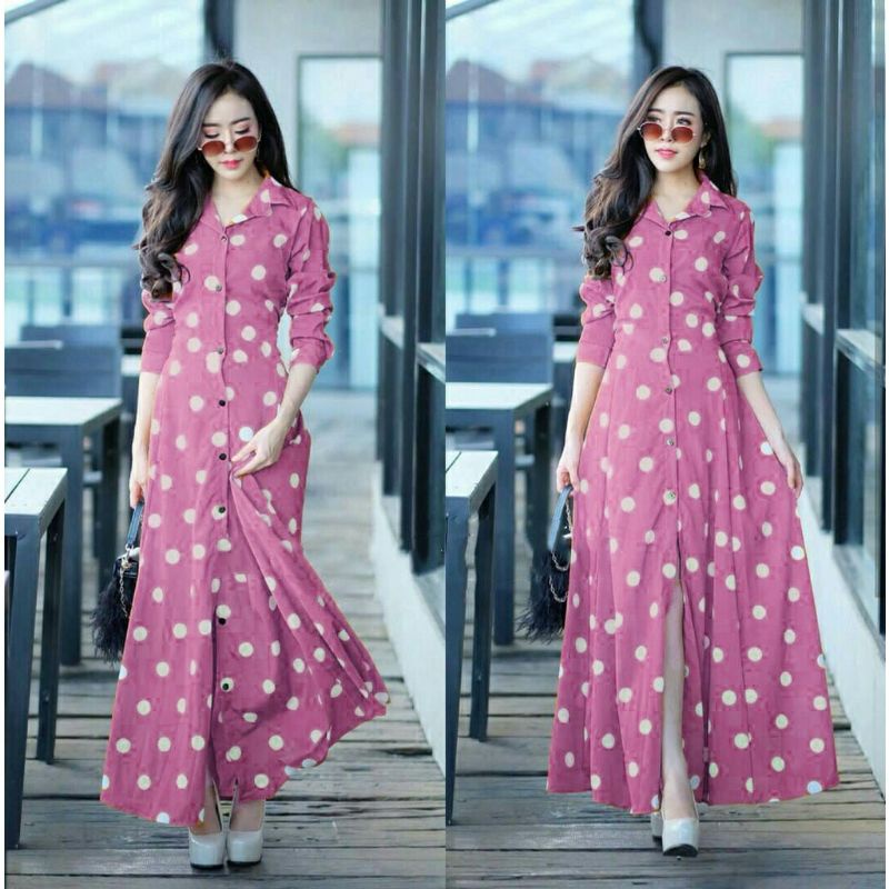 GAMIS POLKA || DRESS POLKA || DRESS SANTAI