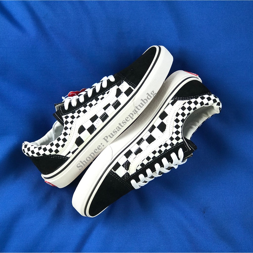 VANS OLDSKOOL CHECKERBOARD MIX BLACK WHITE