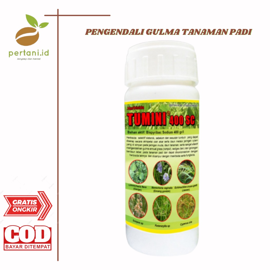 HERBISIDA PADI - TUMINI 100ML PENGENDALI RUMPUT/GULMA PADA TANAMAN PADI