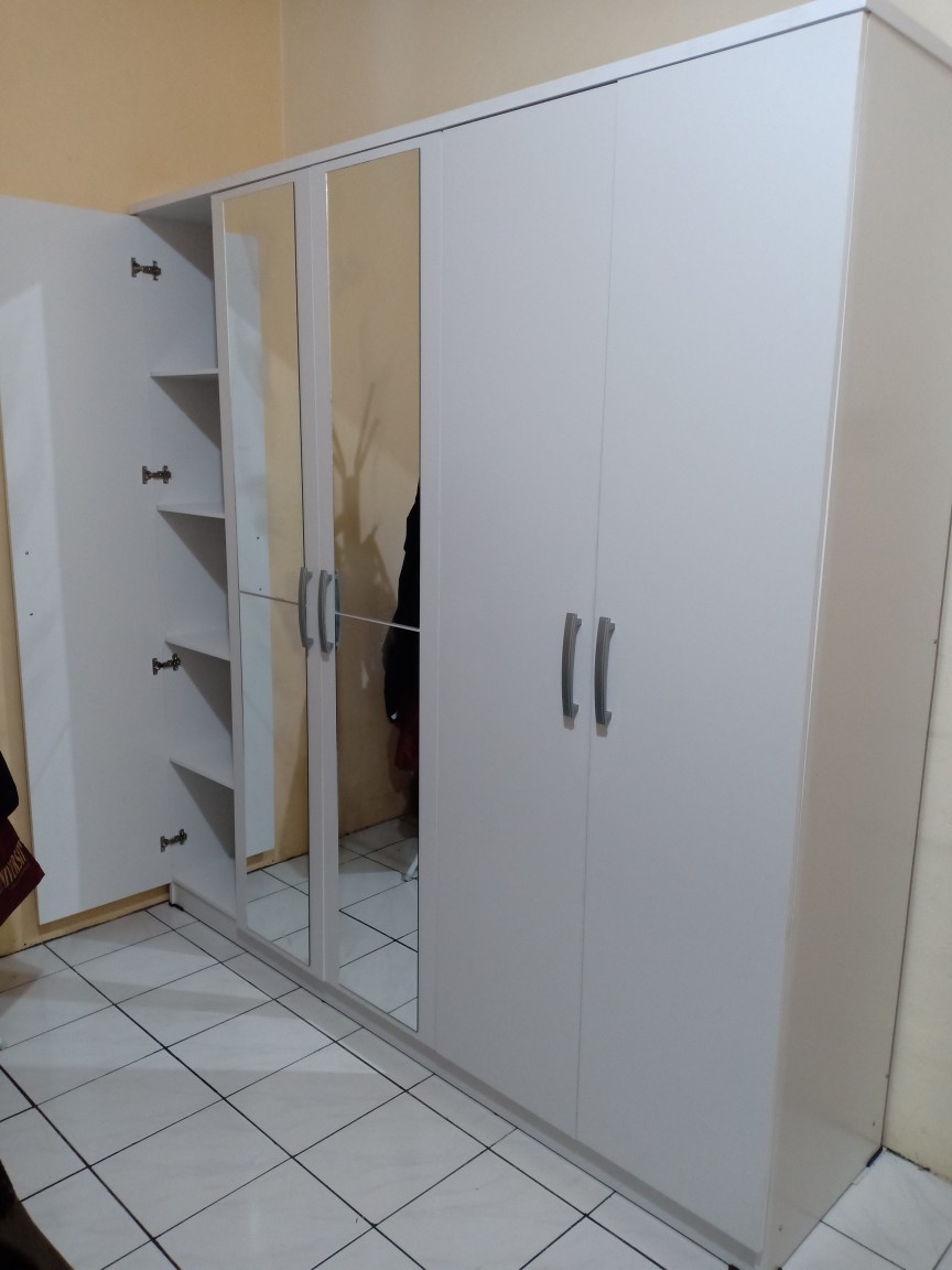 Lemari 5 Pintu 4 Pintu 3 Pintu Dengan Cermin Kuat Kokoh Murah