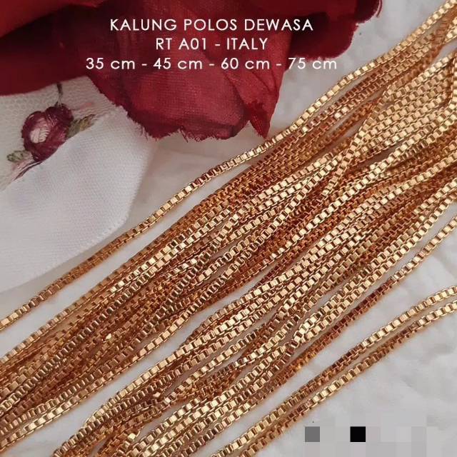 Kalung itali gold motif emas 24k