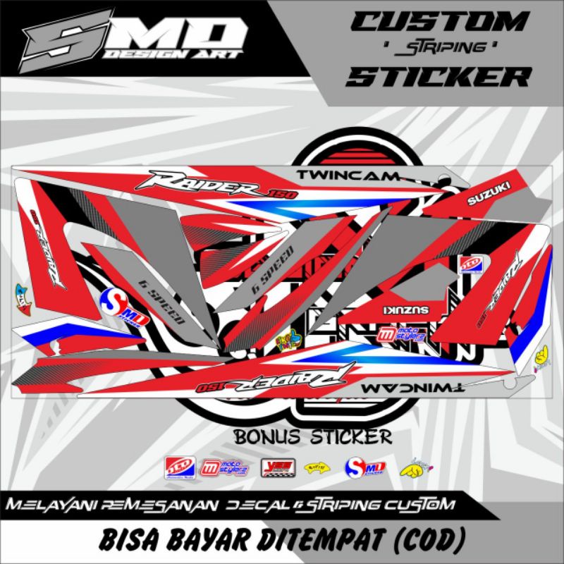 STRIPING VARIASI MOTOR SATRIA FU FACELIFT