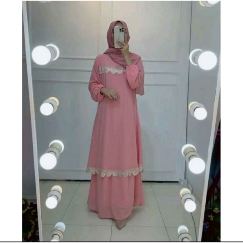 GAMIS MALAYSIA MELAYU RENDA BORDIR