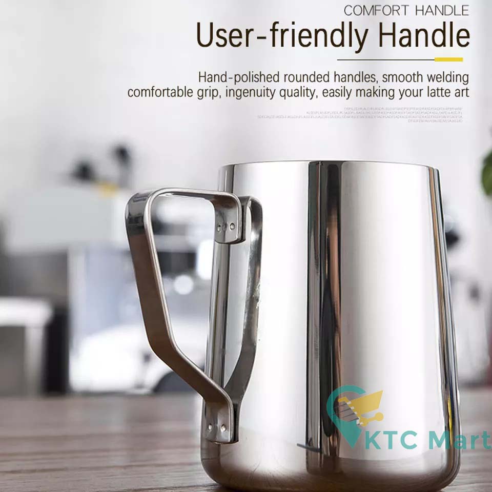 KTCmart - SUS 304 Milk Jug Kopi Cappucino Latte Art Jug Stainless Espresso Teko Pitcher Barista Cangkir