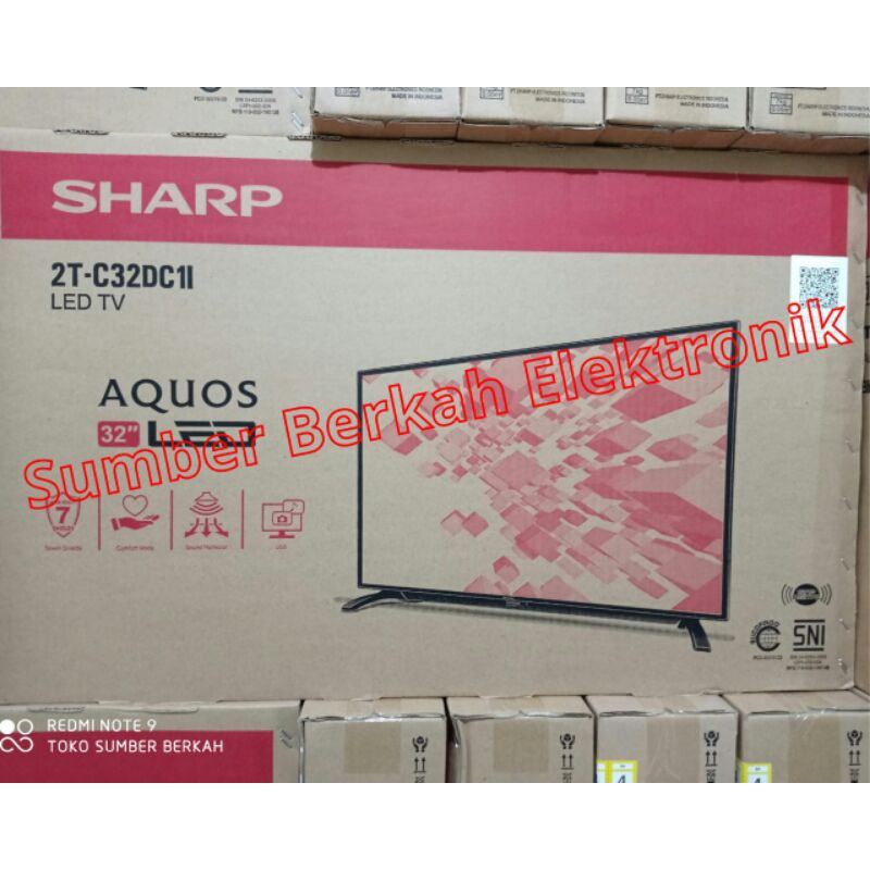 LED TV SHARP 32 INCH resmi 2T-C32DC1 32" Digital C 32 DC promo bandung 32dc